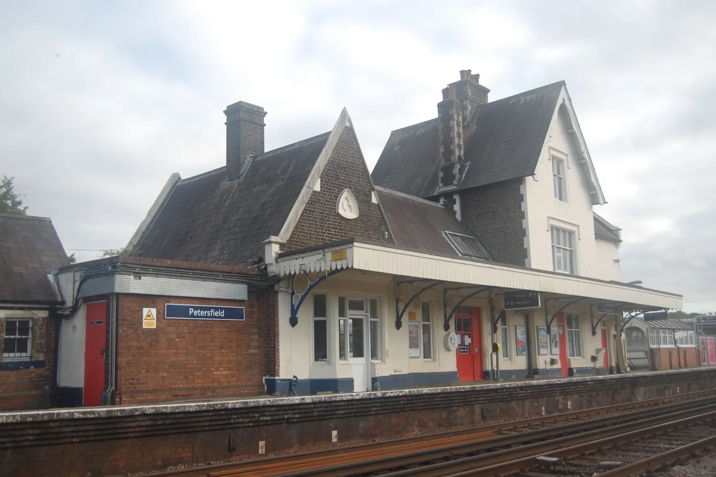 Petersfield station. The Portsmouth Direct line has three sets of December engineering work booked before Christmas week is even announced.